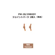 画像1: 六分の一男子図鑑　PW-28/29BODYジョイントパーツ2個入（褐色） (1)