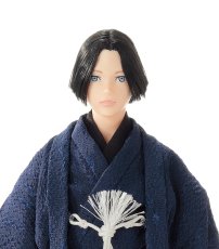 画像2: 六分の一男子図鑑 袴スタイル・蒼黒 エイト  (2)