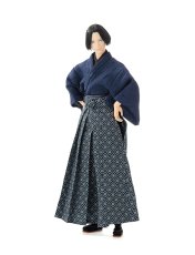 画像4: 六分の一男子図鑑 袴スタイル・蒼黒 エイト  (4)