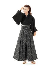 画像4: 六分の一男子図鑑 袴スタイル・蒼黒 ナイン  (4)