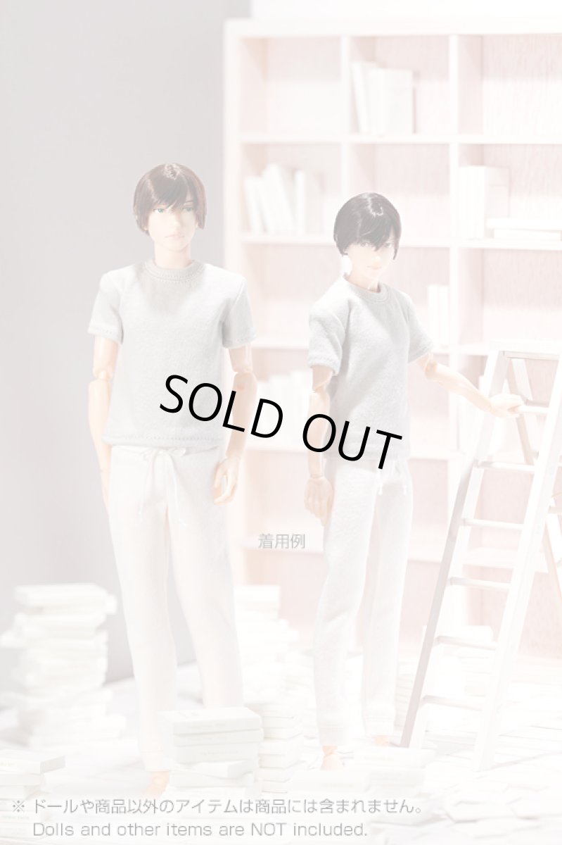 画像4: メンズスウェットパンツセット ホワイト (4)