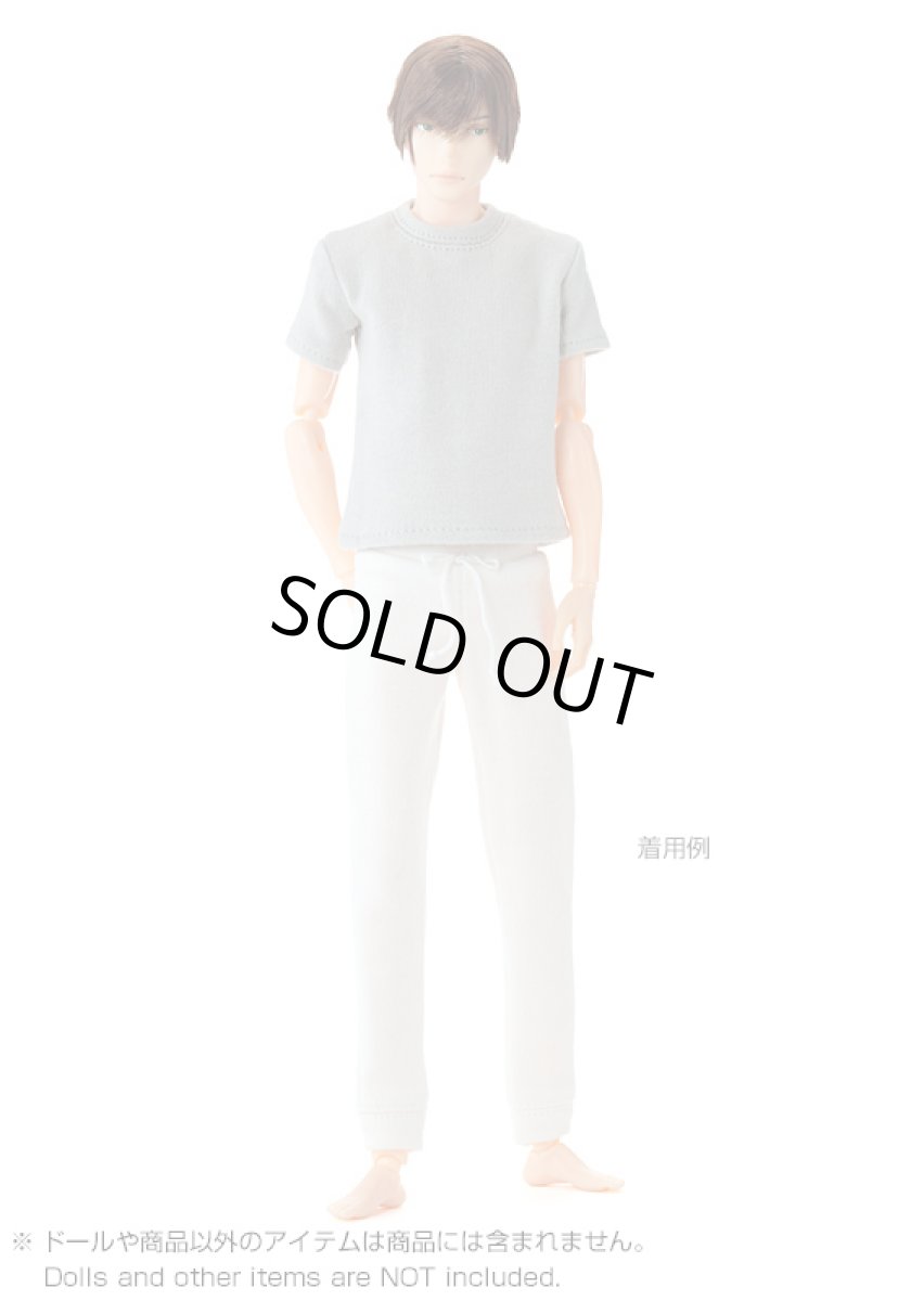 画像3: メンズスウェットパンツセット ホワイト (3)