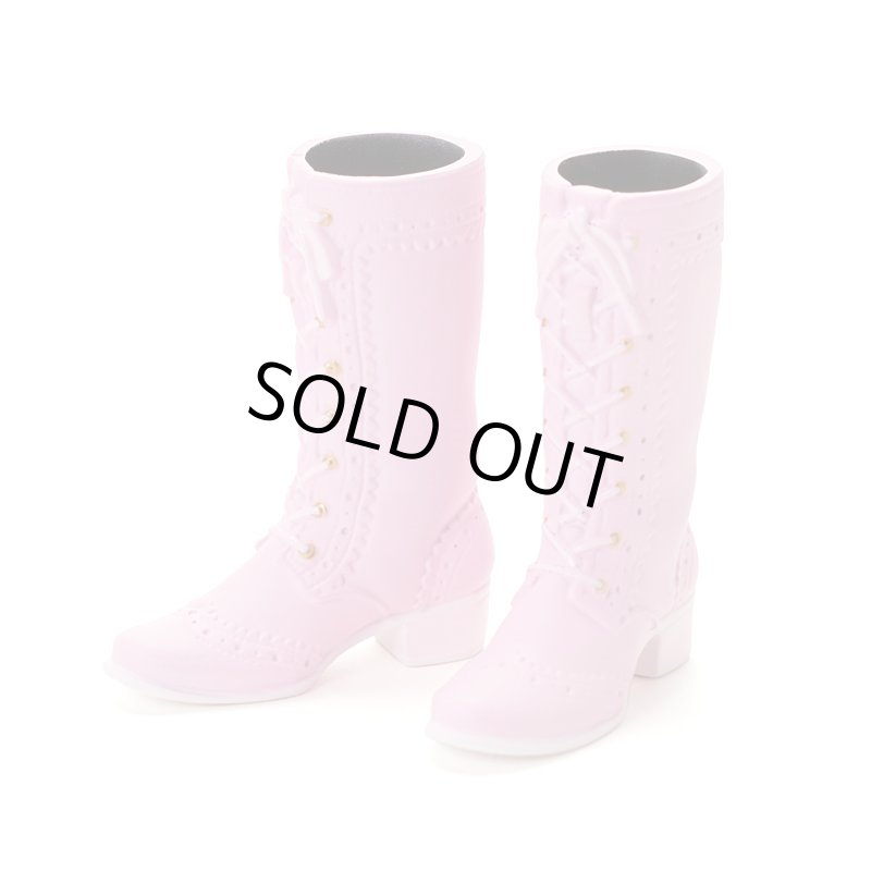 Almoore ナチュラルアップトップスpink/M【再販完売商品】 レースアップミドルブーツ ローズピンク - PetWORKs Store