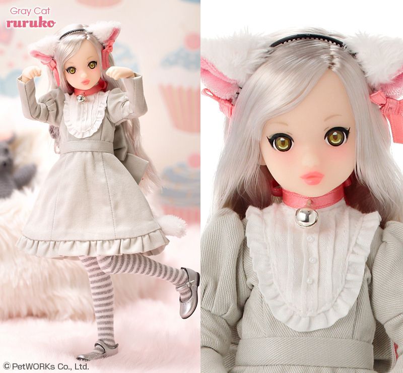 Gray Cat グレーキャット ruruko るるこ PetWORKs DOLL DIVISION 未使用品-